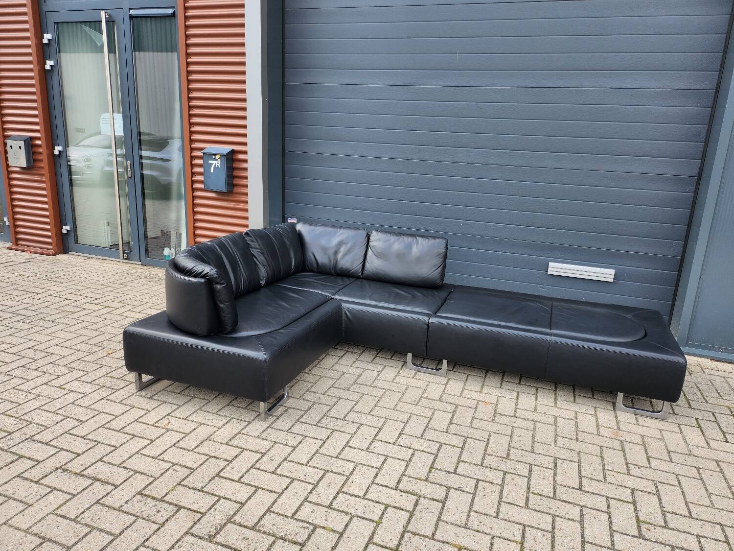 de Sede DS-165 canapé lounge - cuir noir - canapé fonctionnel