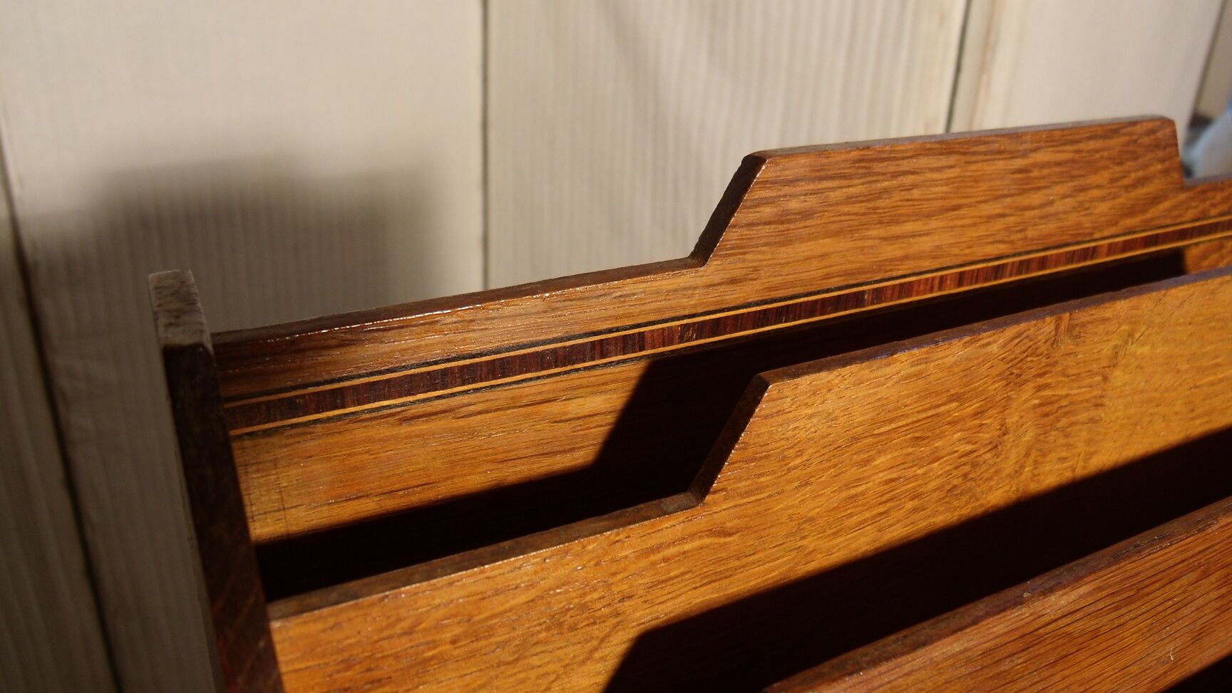 Old wooden letter holder