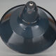 Industrial suspension n°2 in enamelled sheet anthracite gray 44cm XL 1960