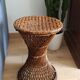 Diabolo model vintage rattan stool