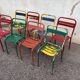 Suite de 8 chaises tolix dépareillées
