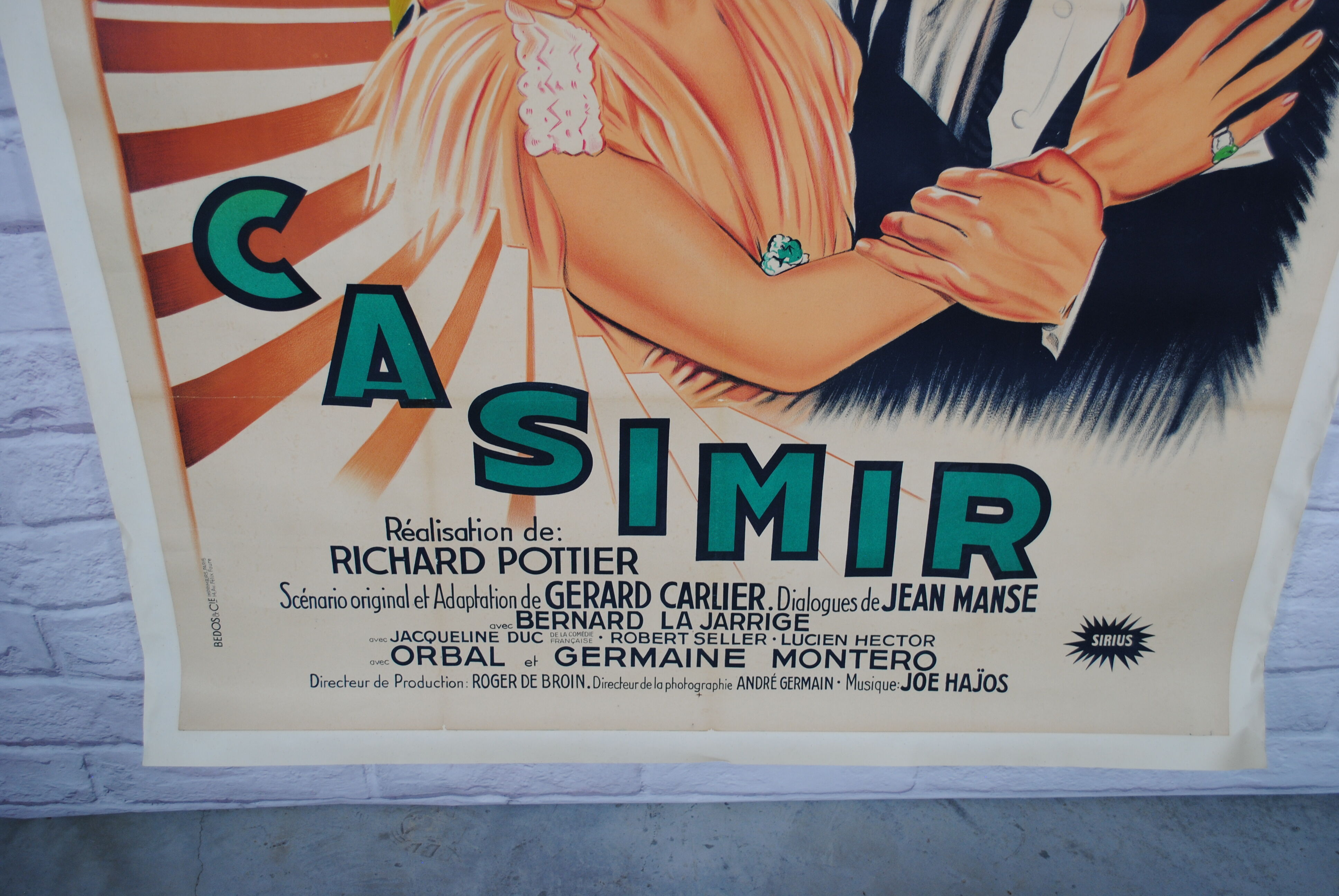 Casimir Fernandel's entoiled cinema poster