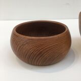 Series of two Danish teak pocket trays