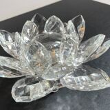Crystal Flower Paperweight Sculpture