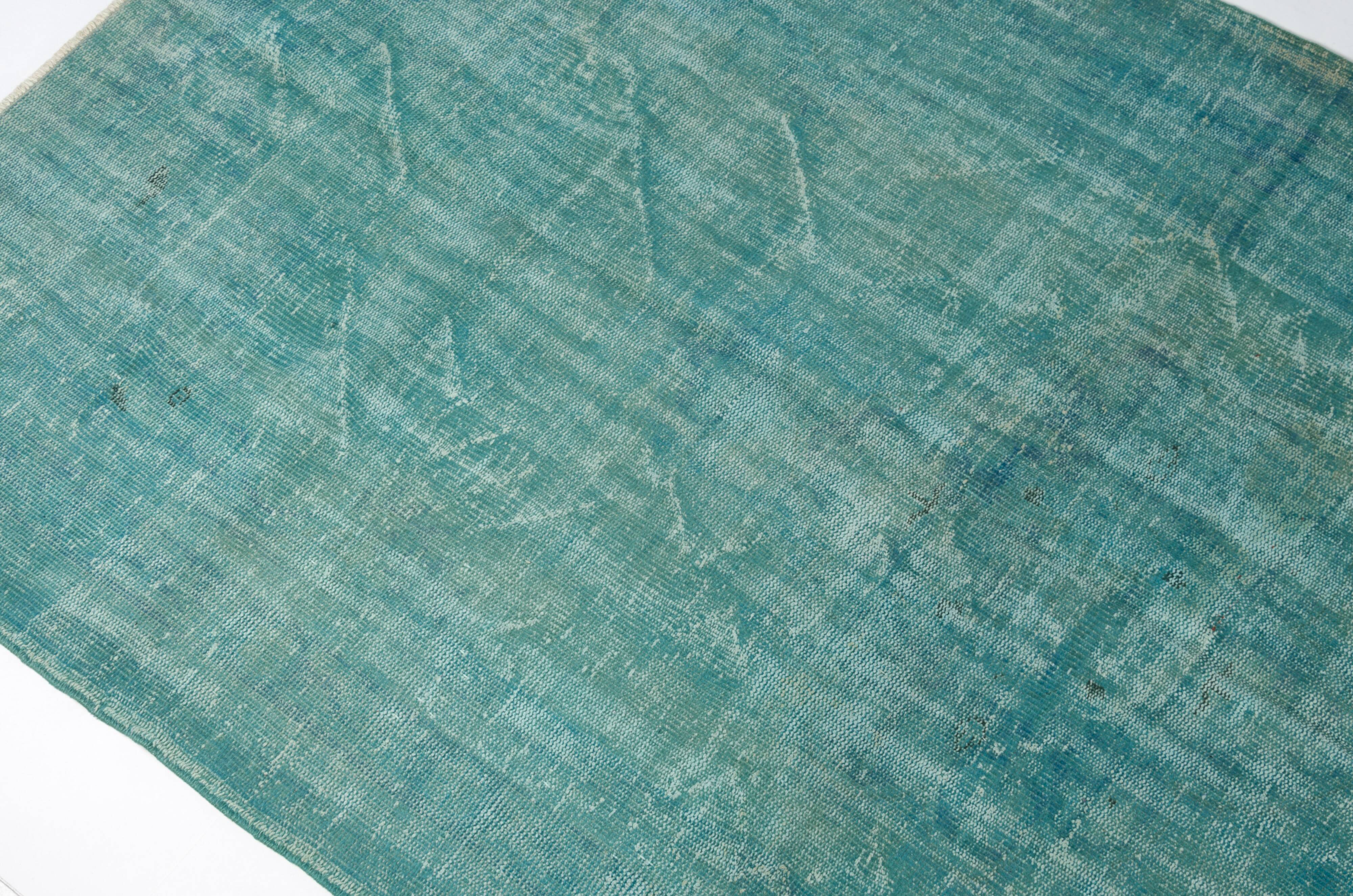 vintage Turqouise Vintage Carpet