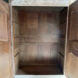 Armoire en chêne cérusé 19ème.