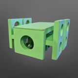 Modernist miniature furniture set made from wood, Germany 1920s