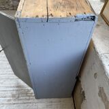 Factory blue patinated workshop furniture