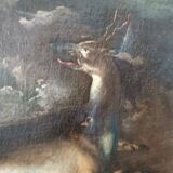 Scène De Chasse - Tableau Ancien Ecole Flamande Du 17ème Siècle