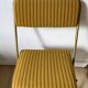 Lafuma folding chairs in velvet and gold metal