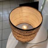 Turned wood lamp from the 1970s