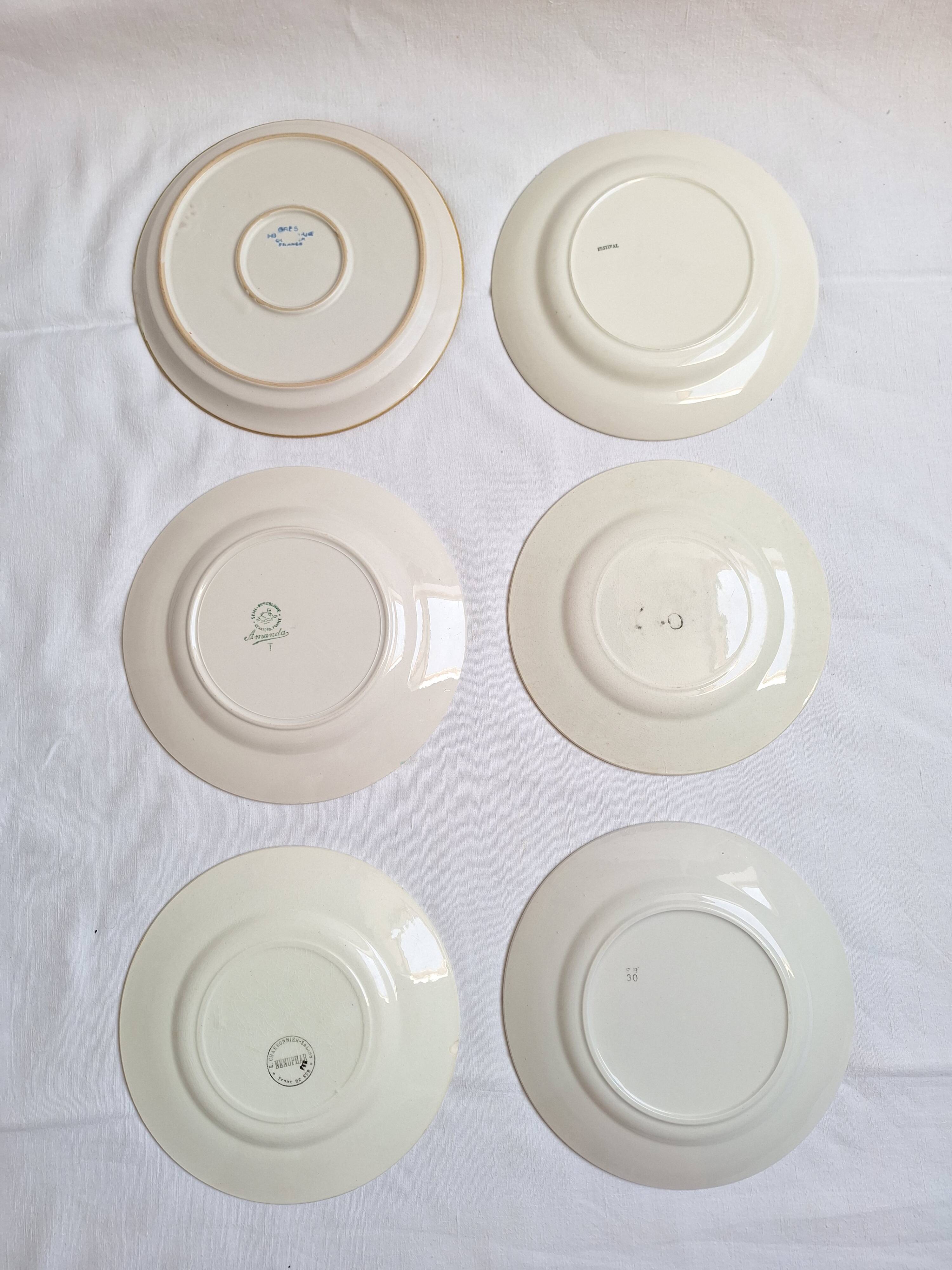 Flat plates Henriot, Céranord, Salins, Badonviller