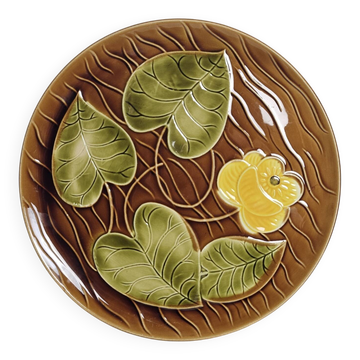 Plat Sarreguemines collection "NÉNUPHAR" vintage