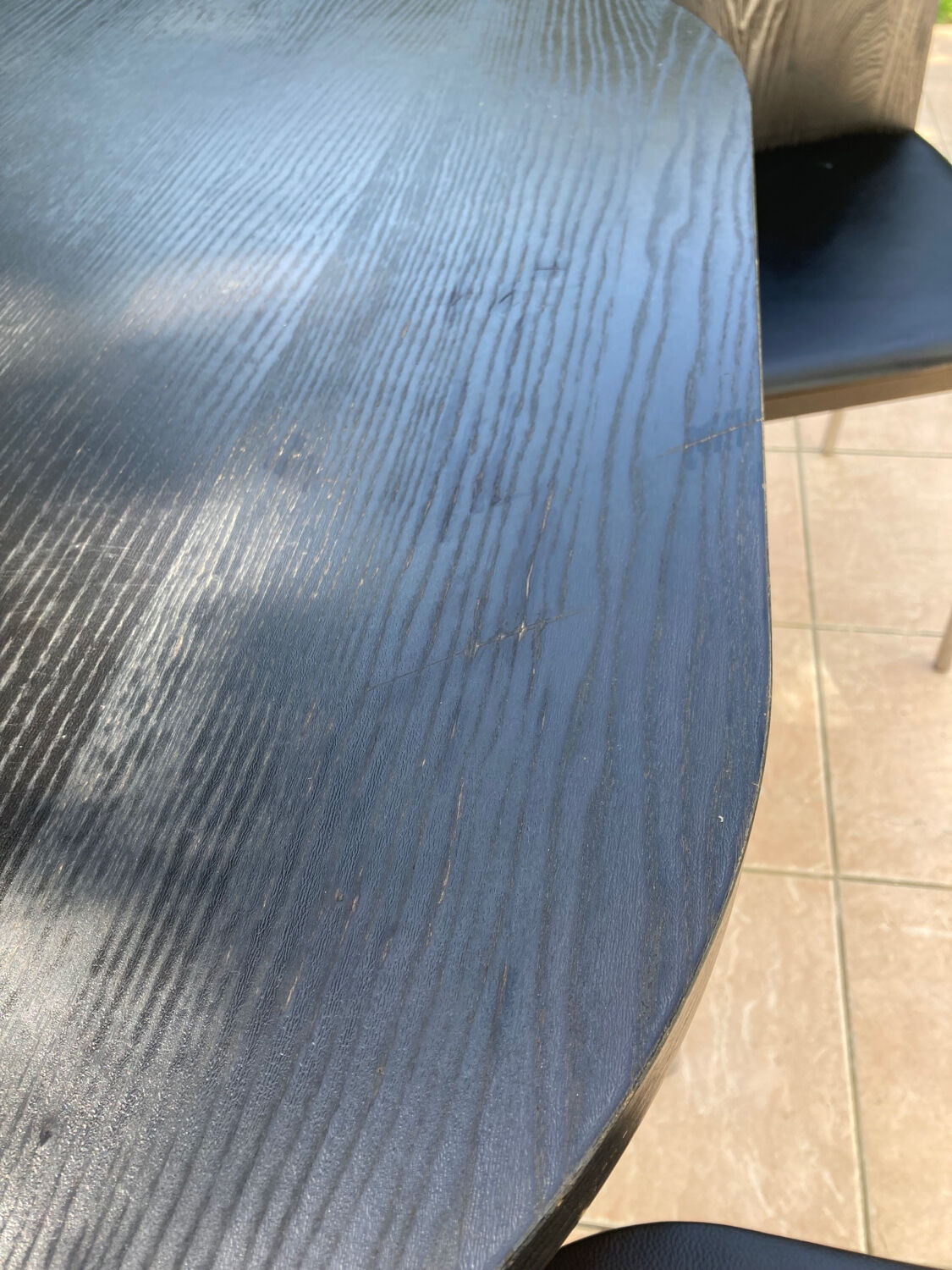 Black set fusion for ikea 1 table with 4 chairs