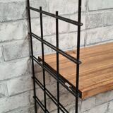 Scandinavian shelving unit, 1960-70, 3 raw wood shelves