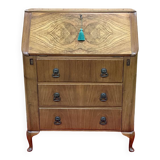 1960s English walnut secretary