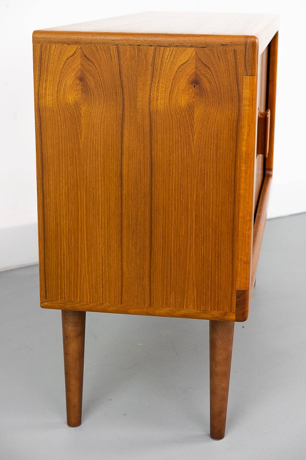 Danish Teak Sideboard with Tambour Doors from CFC Silkeborg, 1980s