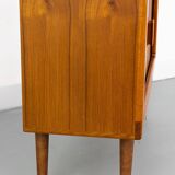 Danish Teak Sideboard with Tambour Doors from CFC Silkeborg, 1980s
