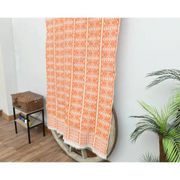 1970s Vintage Turkish Handmade Wool Cotton Orange Kilim Rug 112x180
