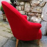 Armchair raspberry red Toad