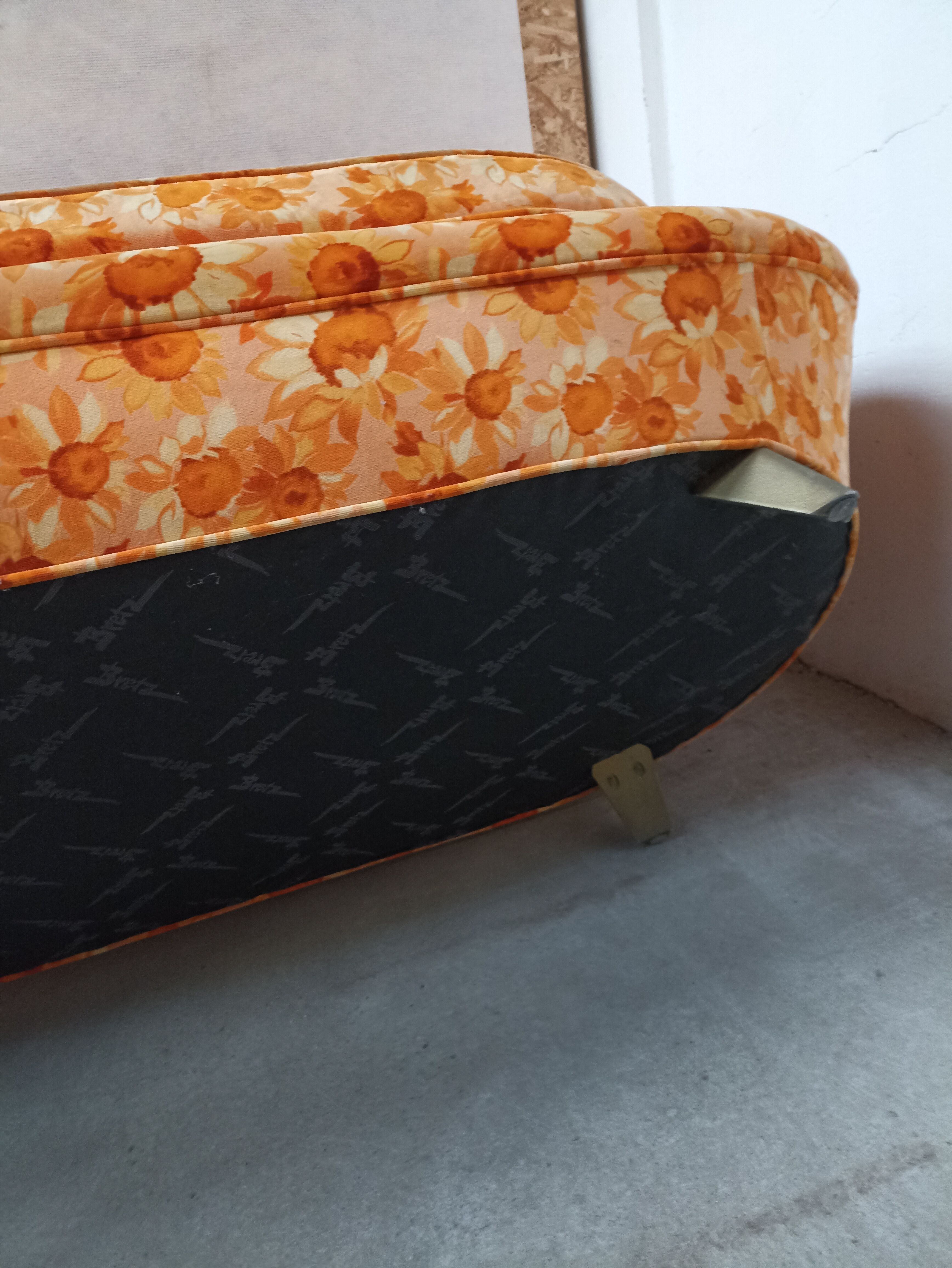 Vintage Bretz oval sofa