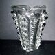 Vintage Vallerysthal blown crystal vase H26.5cm