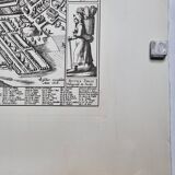 Vintage reproduction, Lutetia Parisiorum Urbis, 1618, after Sebastian Munster, 105 x 73 cm