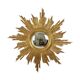 Large Deknudt Sunburst Gold Leaf Sun Mirror Sixties
