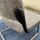 Paire de fauteuils chauffeuses Eurosit tweed gris 1970