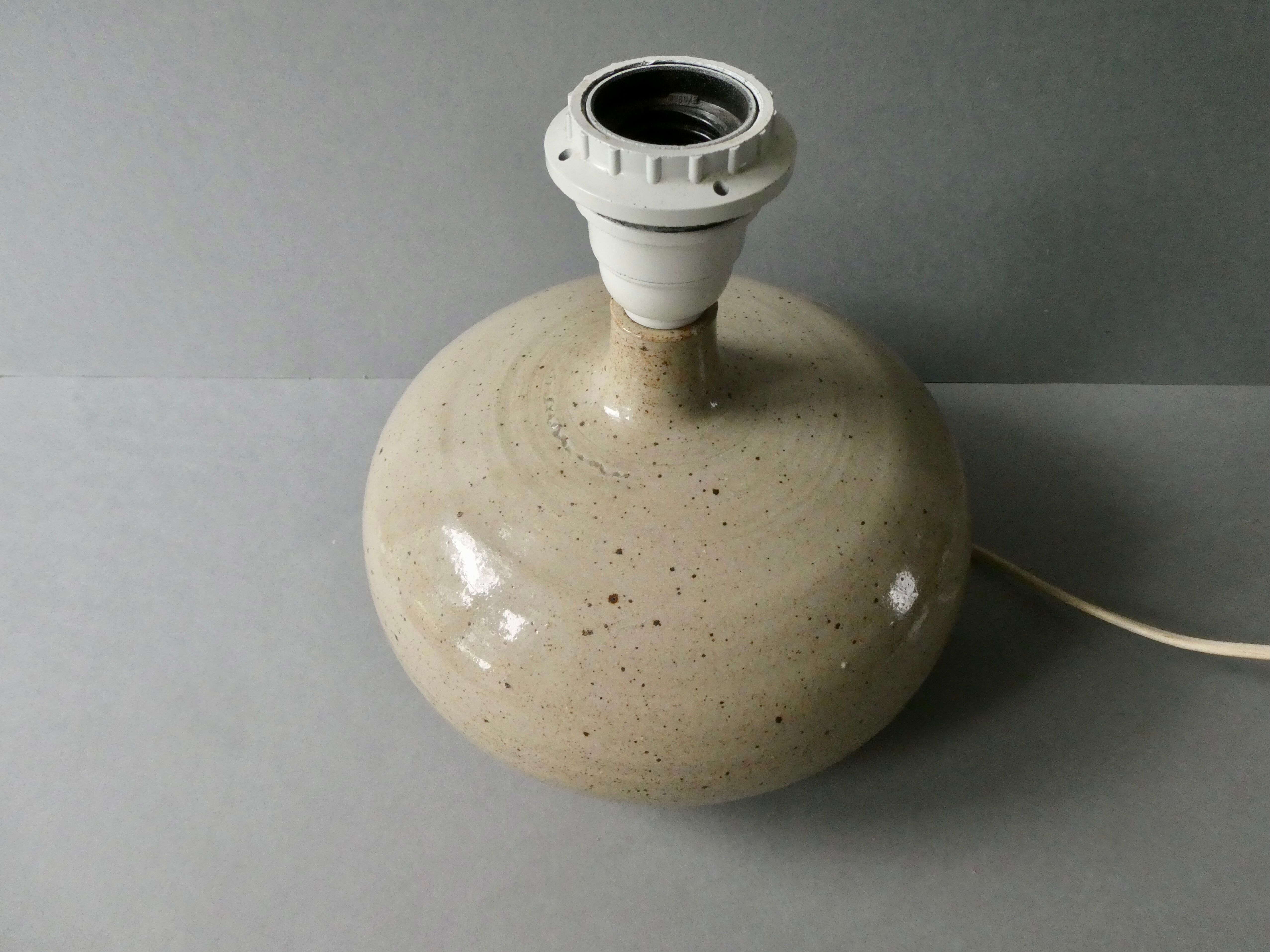 Lampe en grès des années 70