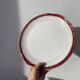 Saint Amand Empire style dessert plate service with 12 gold plates