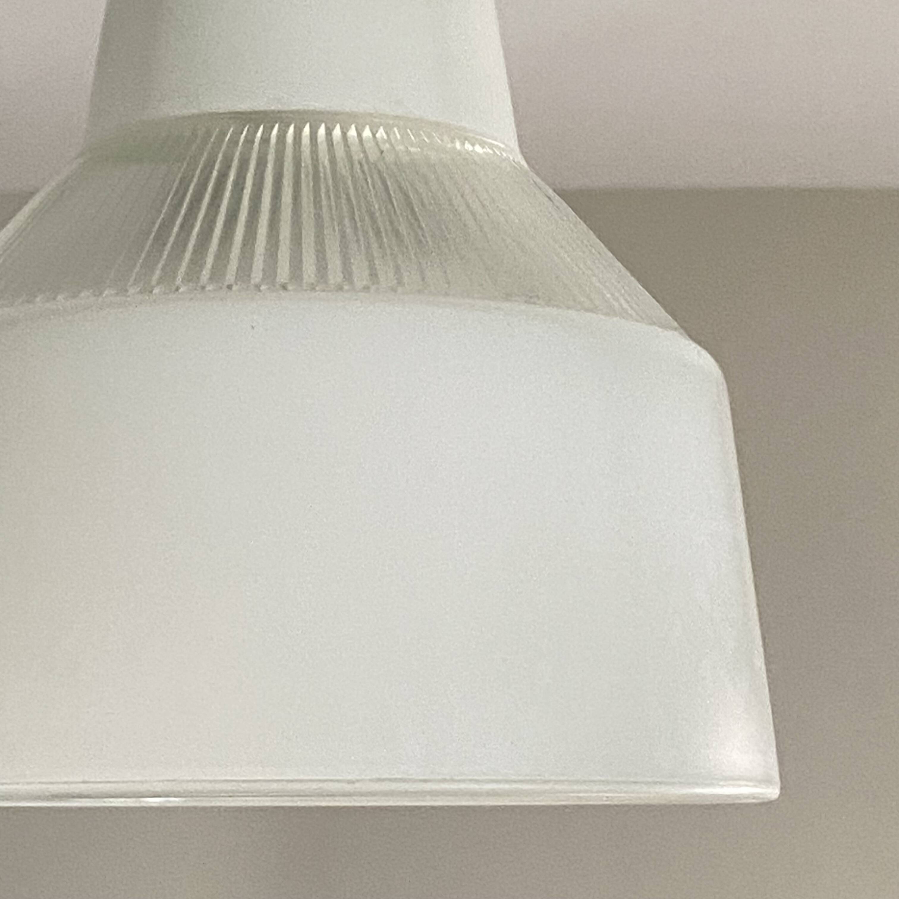 Antique holophane pendant light 1950 industrial decoration LAMP-7460