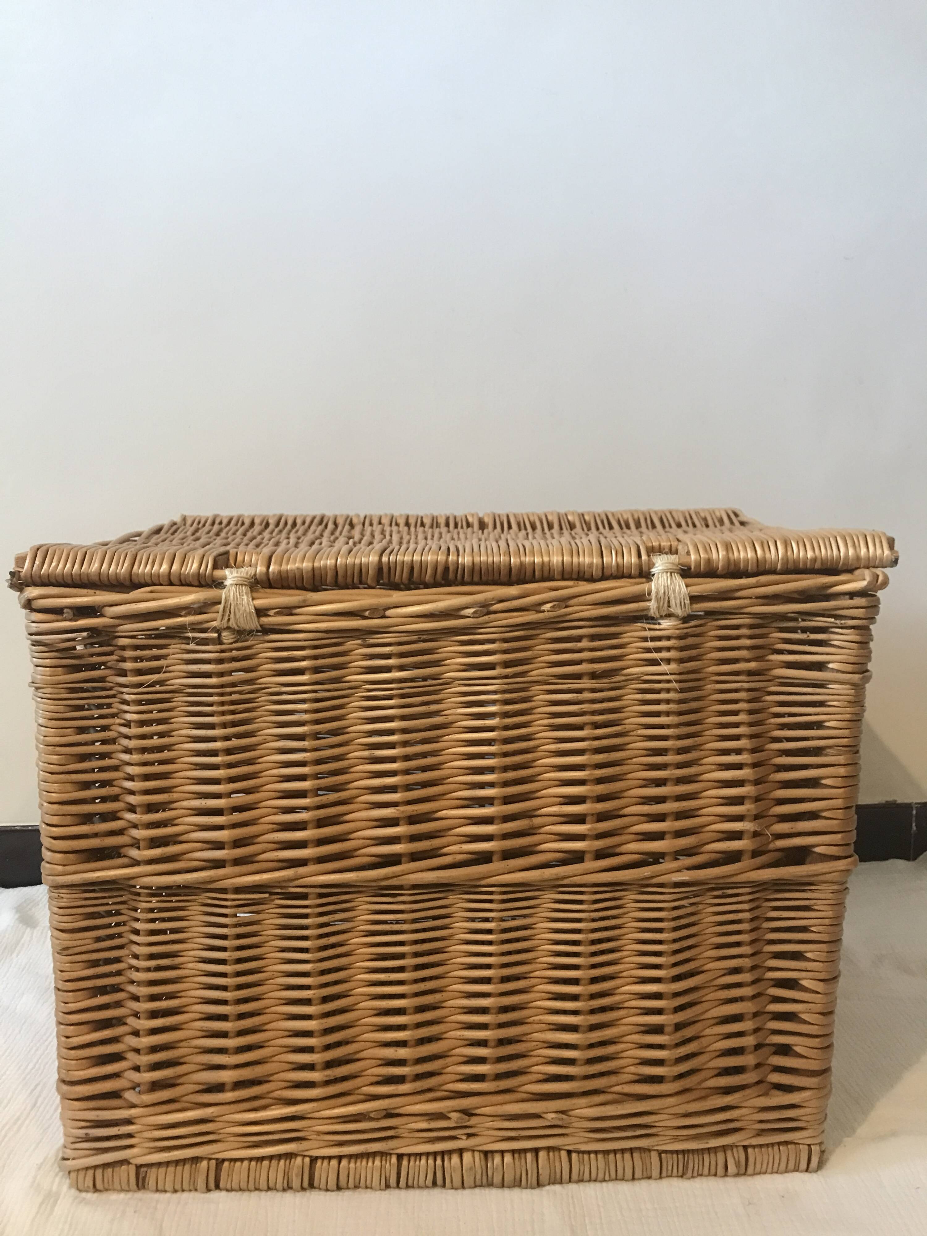 Wicker toy box