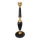 Black leather lamp Le Tanneur