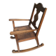 Antique rocking chair in solid oak - beautiful patina - traditional craftsmanship