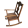Antique rocking chair in solid oak - beautiful patina - traditional craftsmanship