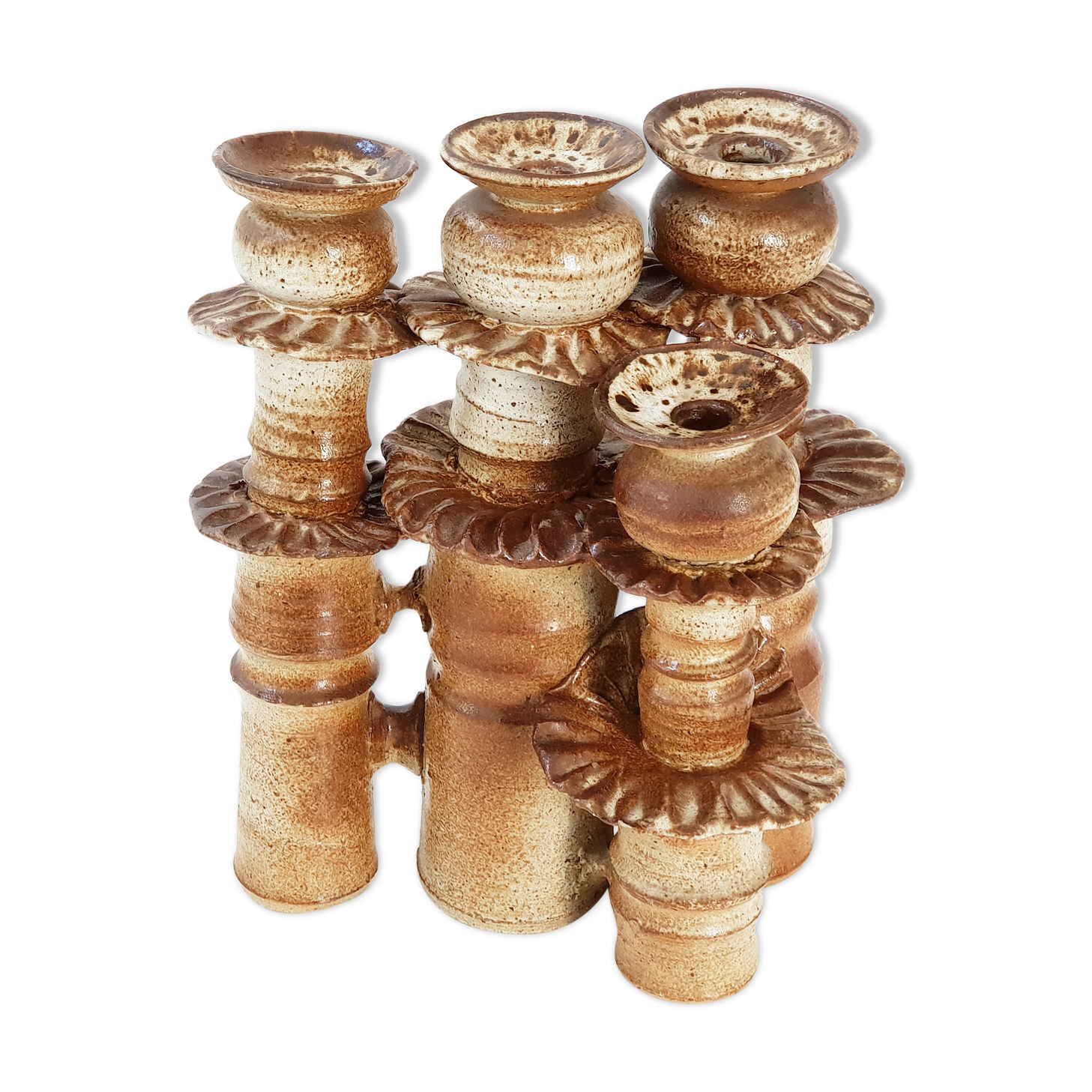 Vintage sandstone candlestick