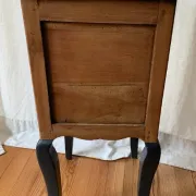 wooden bedside table