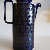 Art deco style coffee maker midnight blue