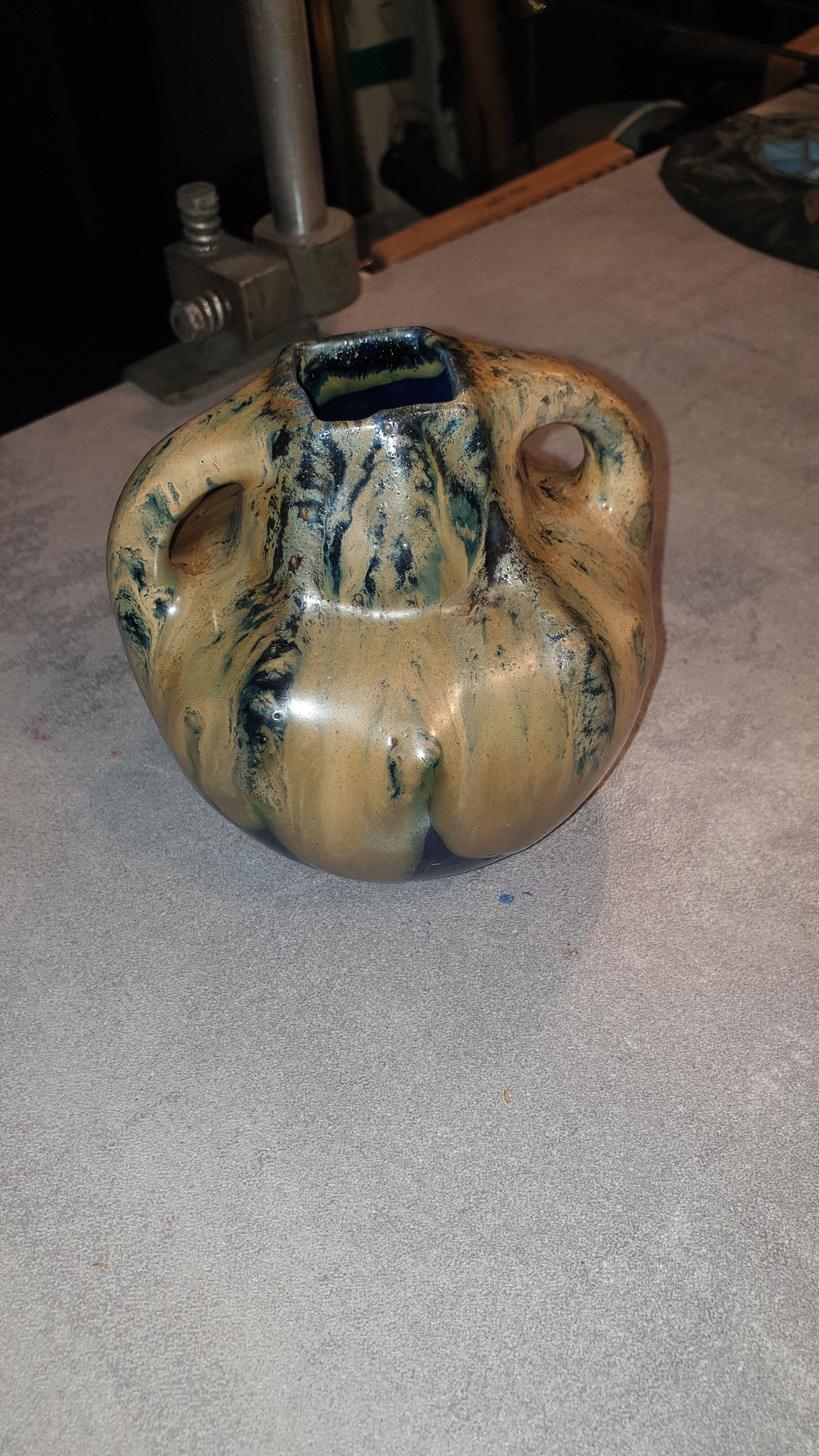 Vase with vintage handles