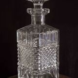 Fluted crystal whiskey decanter