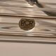 Crystal butter and silver metal with butter knife