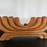 Scandinavian wooden candlestick 8 lights