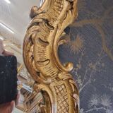 Miroir XX bois sculpté 95 x 67