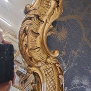 XX carved wood mirror 95 x 67