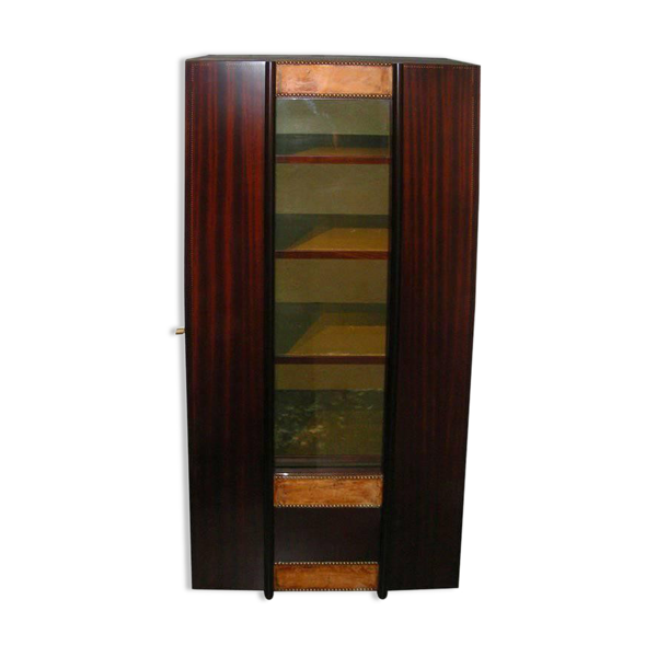 Vitrine André Sornay Sapelli en acajou art déco vers 1935