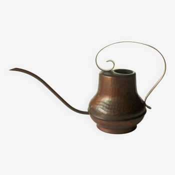 Copper watering can, handmade, hammered, ideal for orchids and cactus, vintage from the 1960s