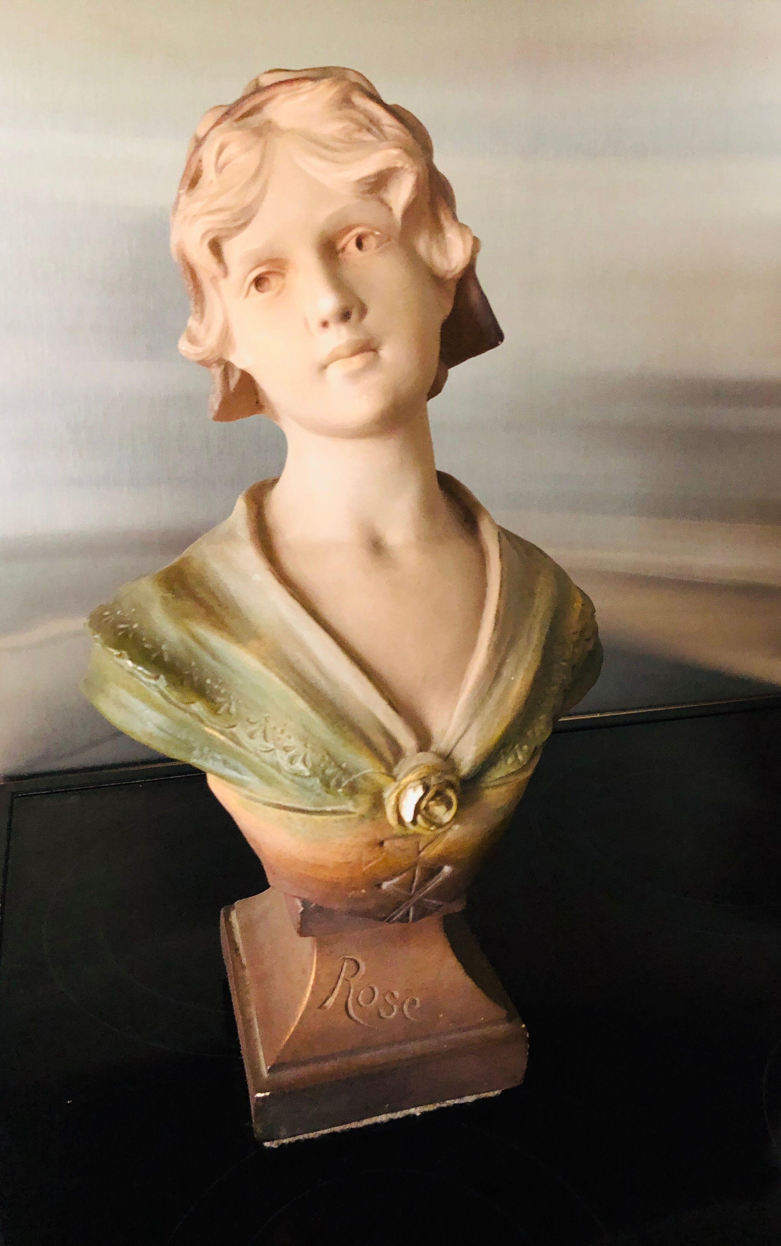 Plaster bust