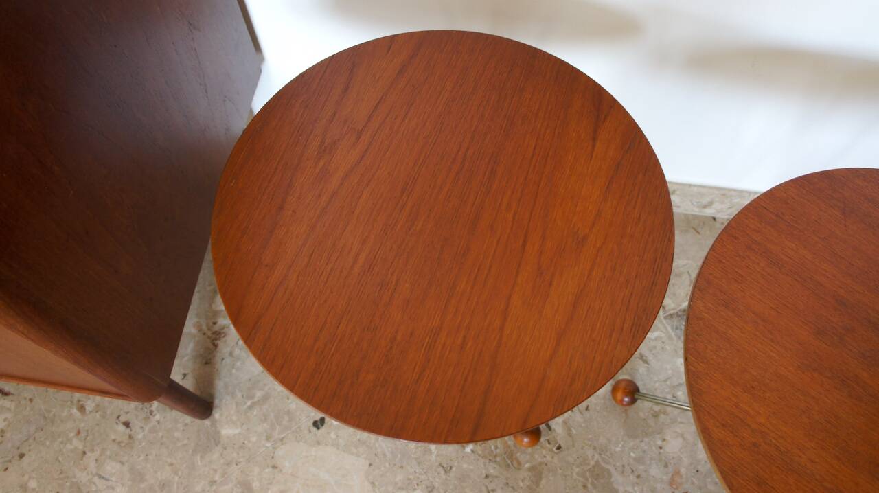 Guéridons Scandinave Vintage Albert Larsson Édition Alberts Tibro 1950 1960