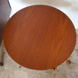 Vintage Scandinavian Pedestal Tables Albert Larsson Edition Alberts Tibro 1950 1960
